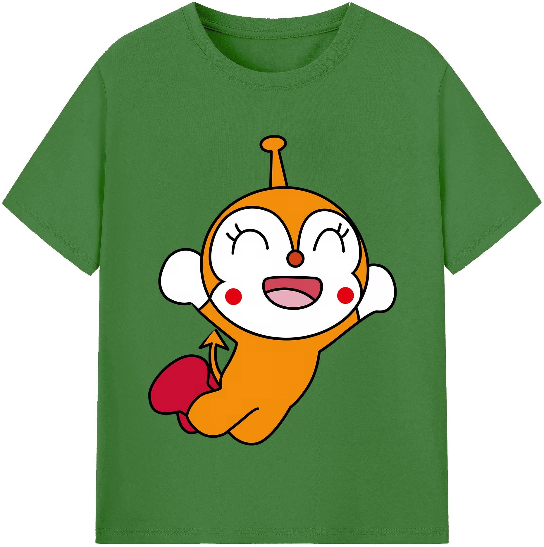 （画像用） アンパンマン Anpanman レディースカジュアルプリントTシャツ（綿100％）
